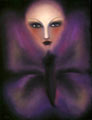 Click to enlarge the pastel painting "Encre violette"